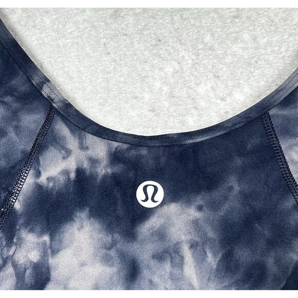 Lululemon Align Tee Size 2 Navy Blue Tie Dye Shirt Short Sleeve $74 NWT Active - Picture 6 of 9